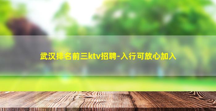 武汉排名前三ktv招聘-入行可放心加入